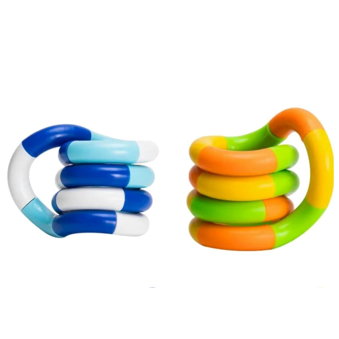 Twisty Fidget Toy The Autistic Innovator Blue + Orange (2 pack) 