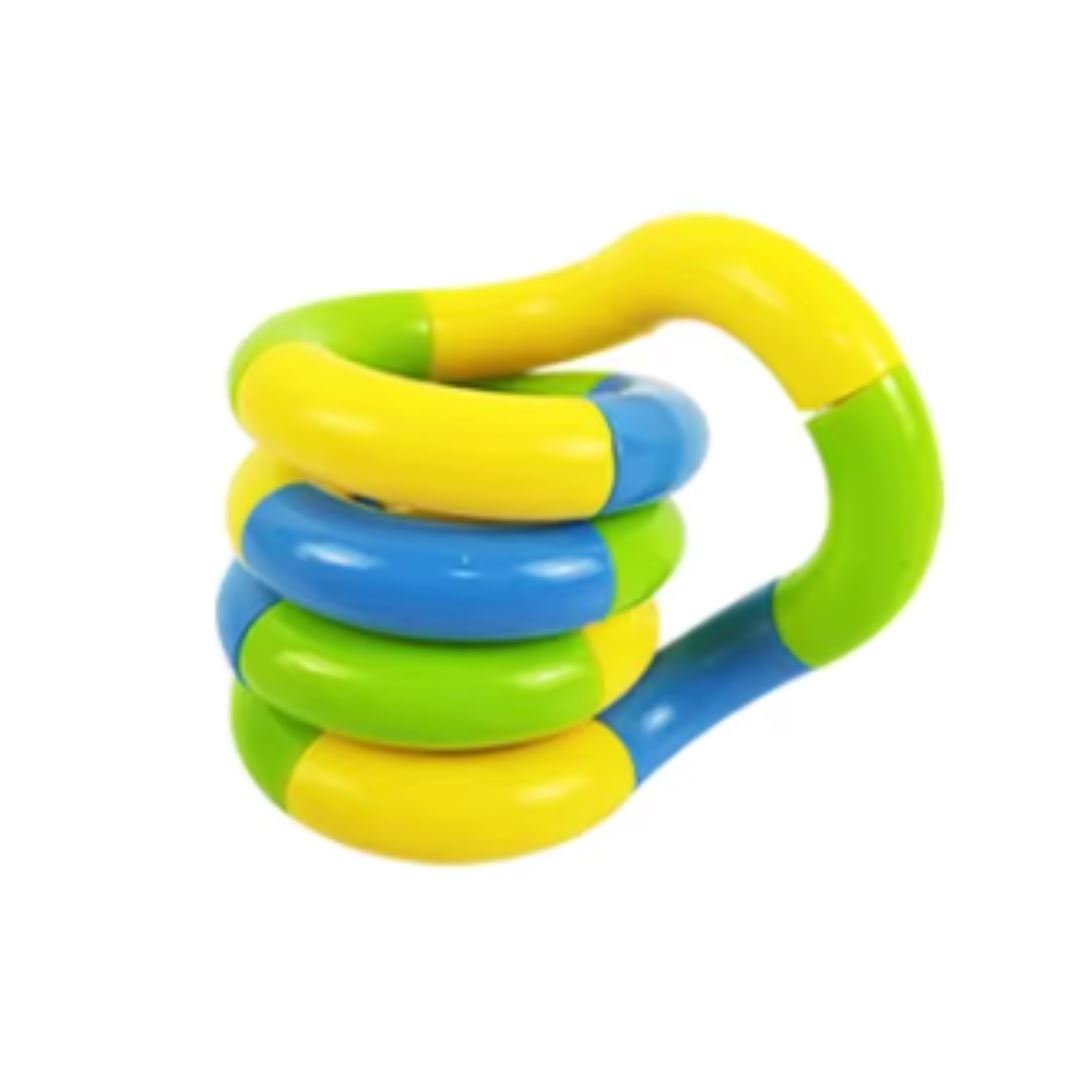 Twisty Fidget Toy The Autistic Innovator Yellow green blue 