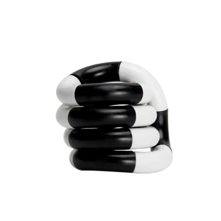 Twisty Fidget Toy Black and white 