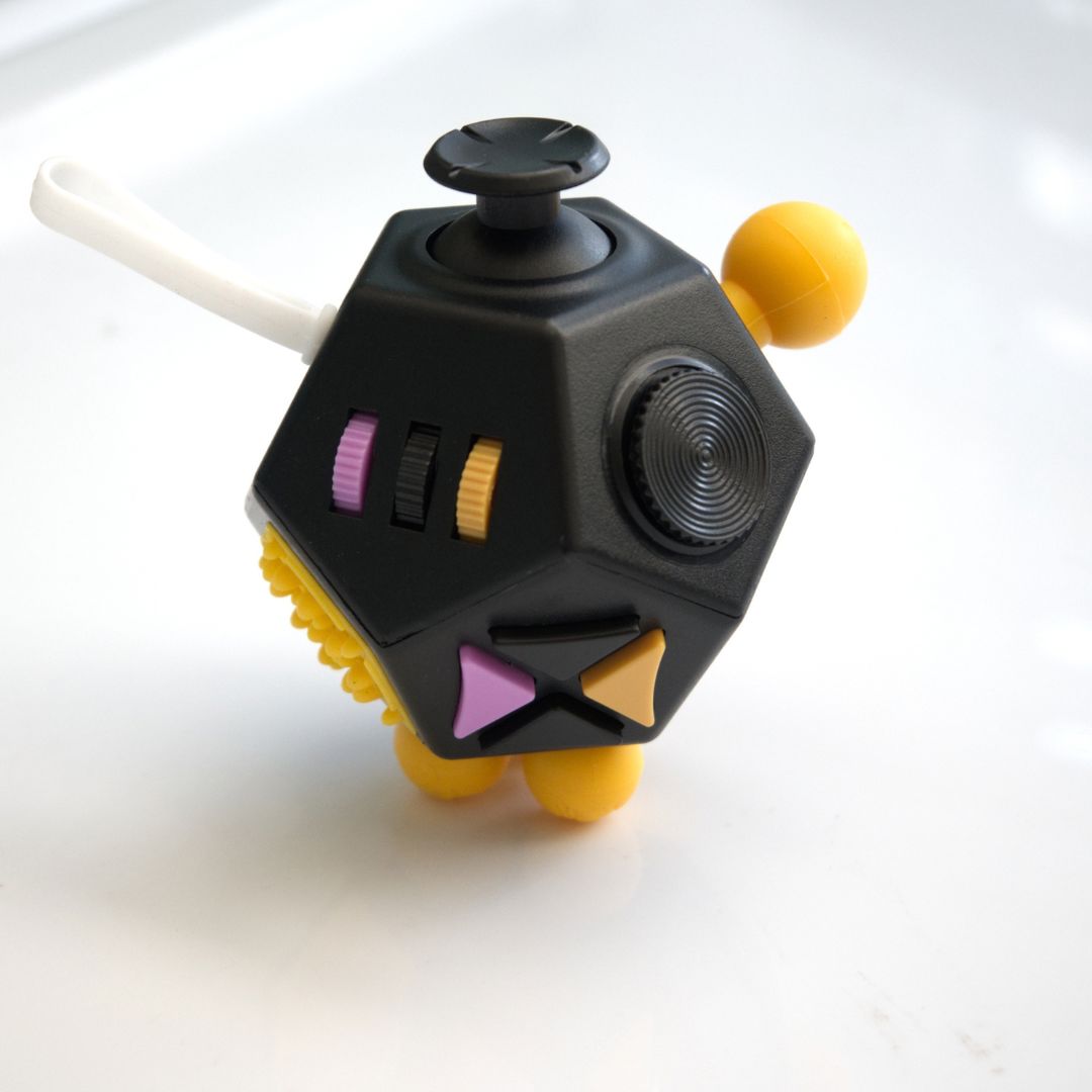 Ultimate Fidget Cube Black & Yellow Multi Color 
