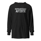 Unapologetically Autistic Unisex Hooded long-sleeve tee Charcoal-Black Triblend XS 