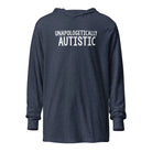 Unapologetically Autistic Unisex Hooded long-sleeve tee Heather Navy XS 