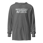 Unapologetically Autistic Unisex Hooded long-sleeve tee Grey Triblend XS 