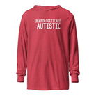 Unapologetically Autistic Unisex Hooded long-sleeve tee Heather Red XS 