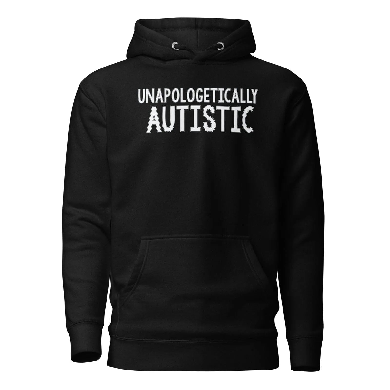 Unapologetically Autistic Unisex Hoodie Black S 