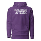 Unapologetically Autistic Unisex Hoodie Purple S 