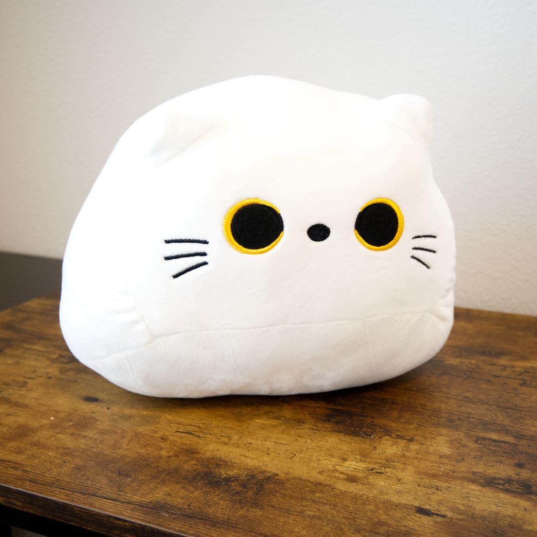 Squish Cat Plush The Autistic Innovator White Cat Large 