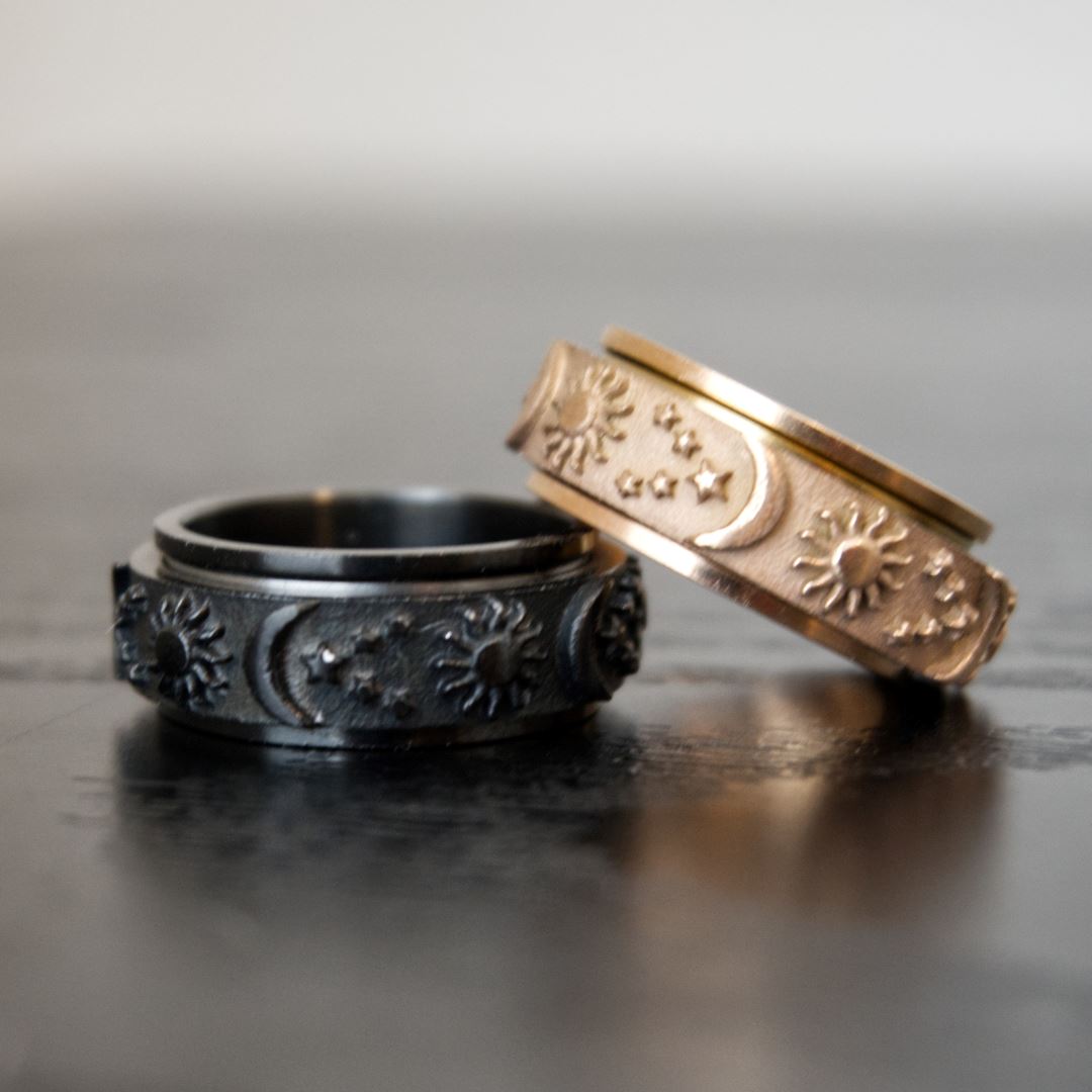 Vintage spinner ring cheap