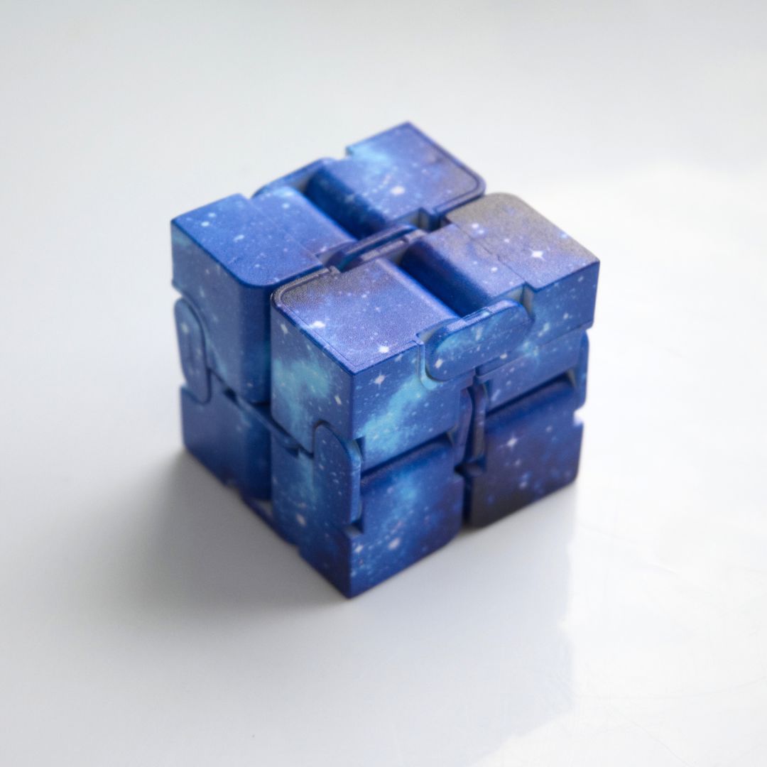 Galaxy Infinity Fidget Cube Blue Galaxy 