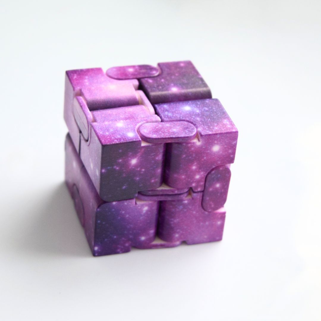 Galaxy Infinity Fidget Cube Purple Galaxy 