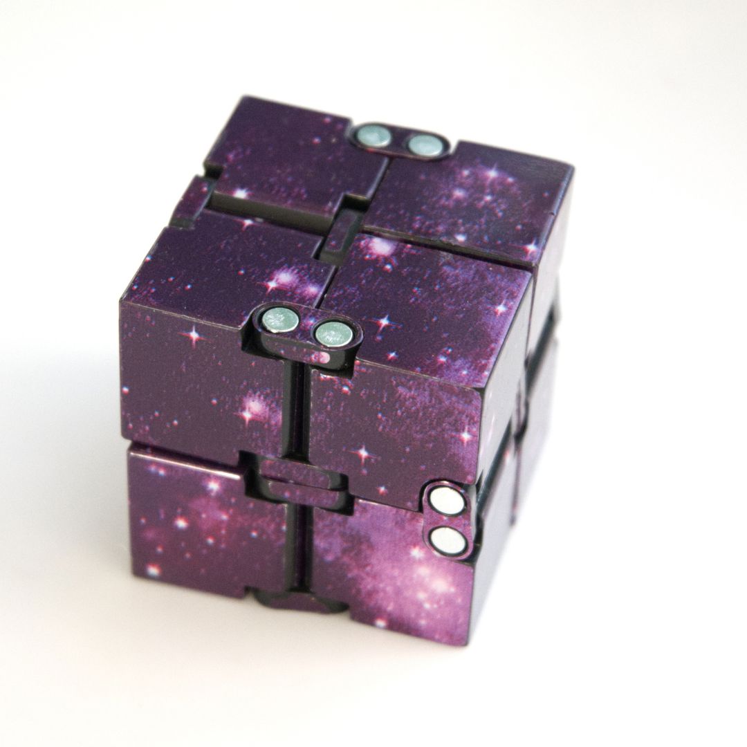 Galaxy Infinity Fidget Cube Purple (Weighted) 