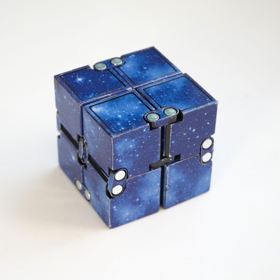 Galaxy Infinity Fidget Cube Blue (Weighted) 