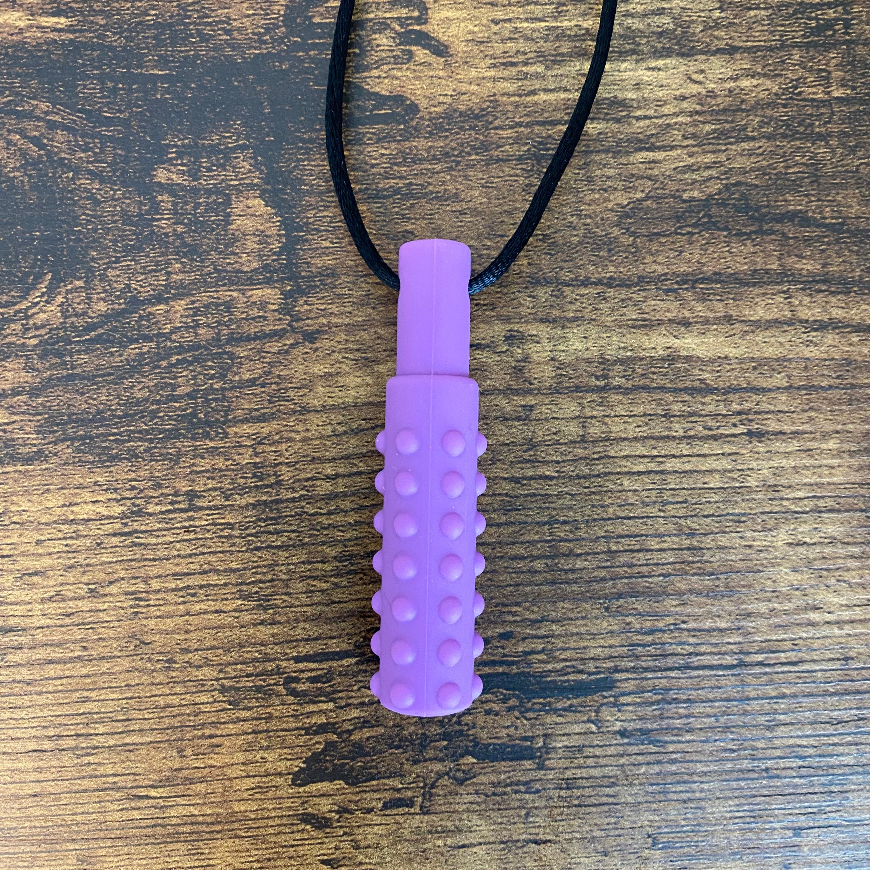 Textured Pendant Chew Necklaces (10 pack) The Autistic Innovator Purple (10 pack) 