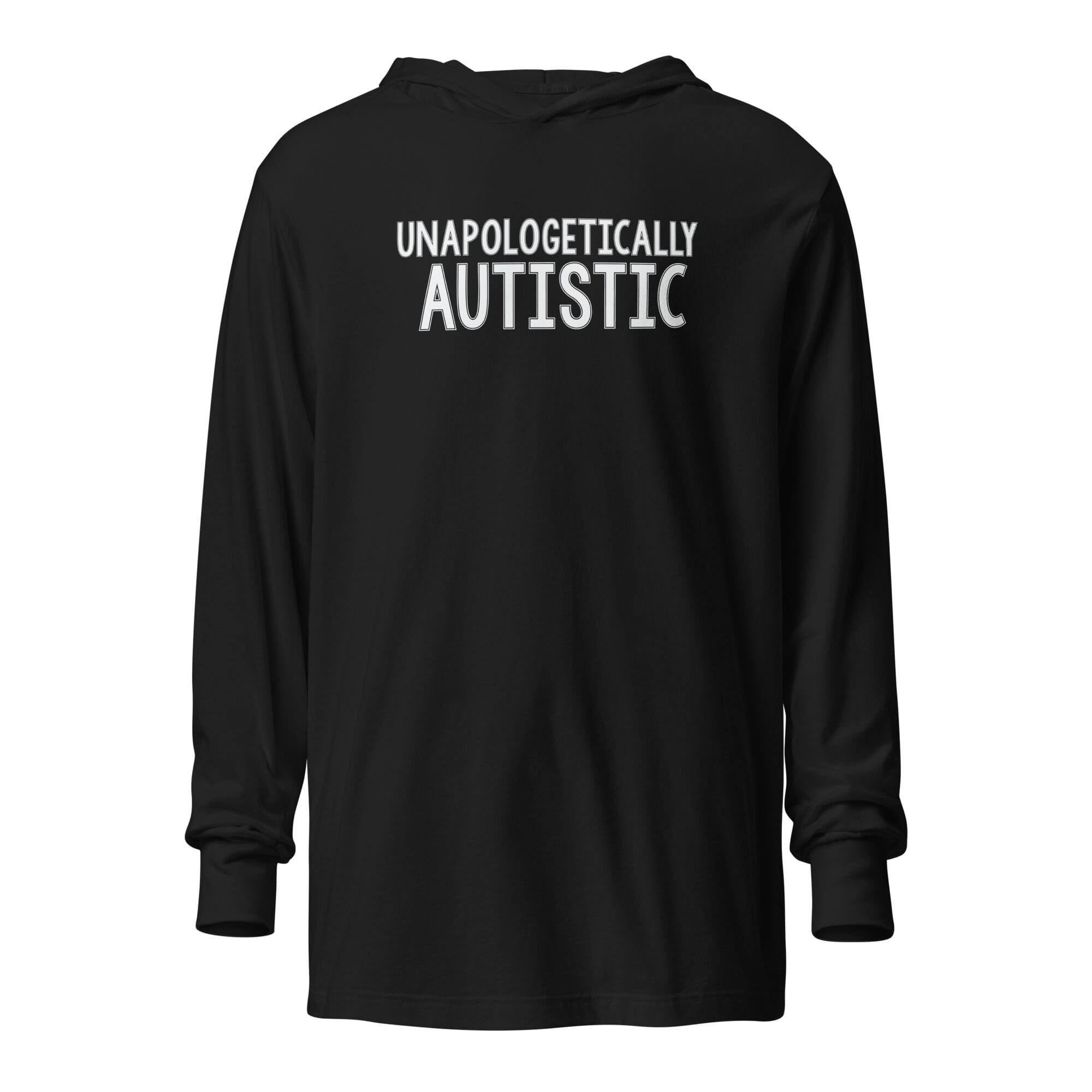 Unapologetically Autistic Unisex Hooded long-sleeve tee The Autistic Innovator Black XS 