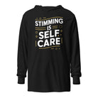 Stimming is Self Care Hooded long-sleeve tee The Autistic Innovator Black XS 