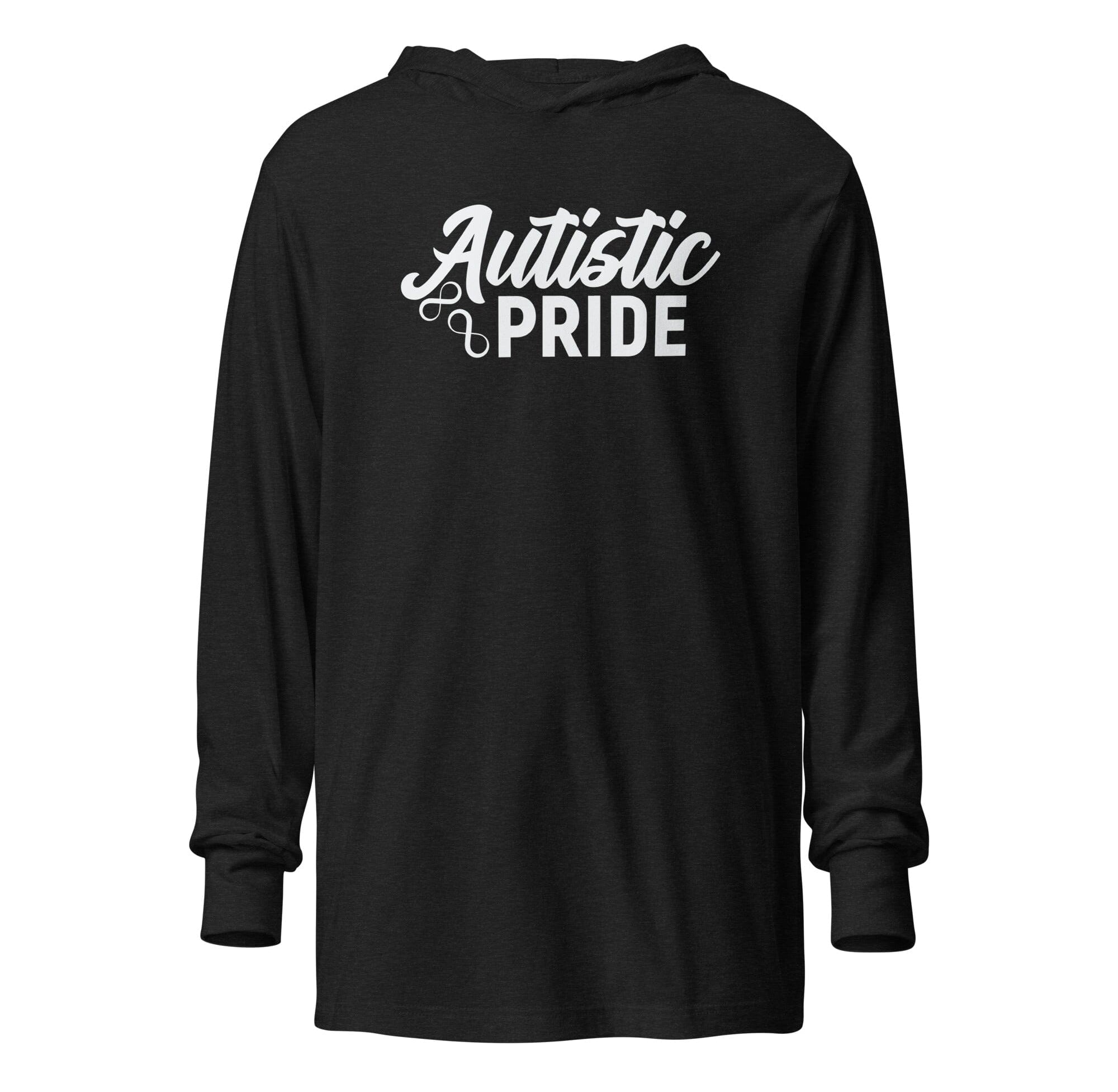 Autistic Pride Unisex Hooded long-sleeve tee The Autistic Innovator Charcoal-Black Triblend XS 