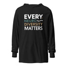 Every Neurodiversity Matters Hooded long-sleeve tee The Autistic Innovator Charcoal-Black Triblend XS 