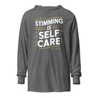 Stimming is Self Care Hooded long-sleeve tee The Autistic Innovator Grey Triblend XS 