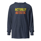 Actually Autistic Unisex Hooded long-sleeve tee The Autistic Innovator Heather Navy XS 