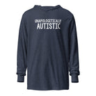 Unapologetically Autistic Unisex Hooded long-sleeve tee The Autistic Innovator Heather Navy XS 