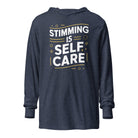 Stimming is Self Care Hooded long-sleeve tee The Autistic Innovator Heather Navy XS 