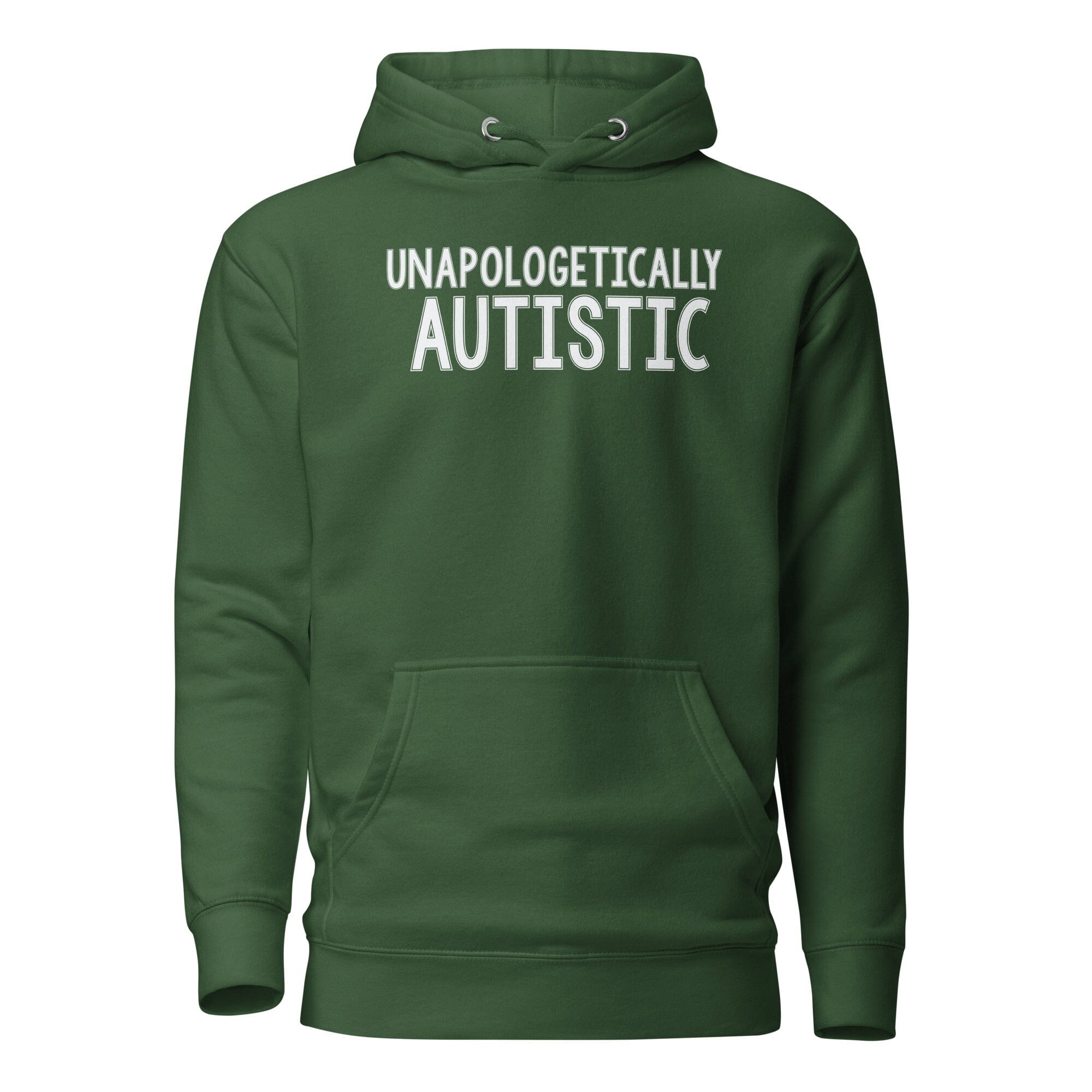 Unapologetically Autistic Unisex Hoodie The Autistic Innovator Forest Green S 