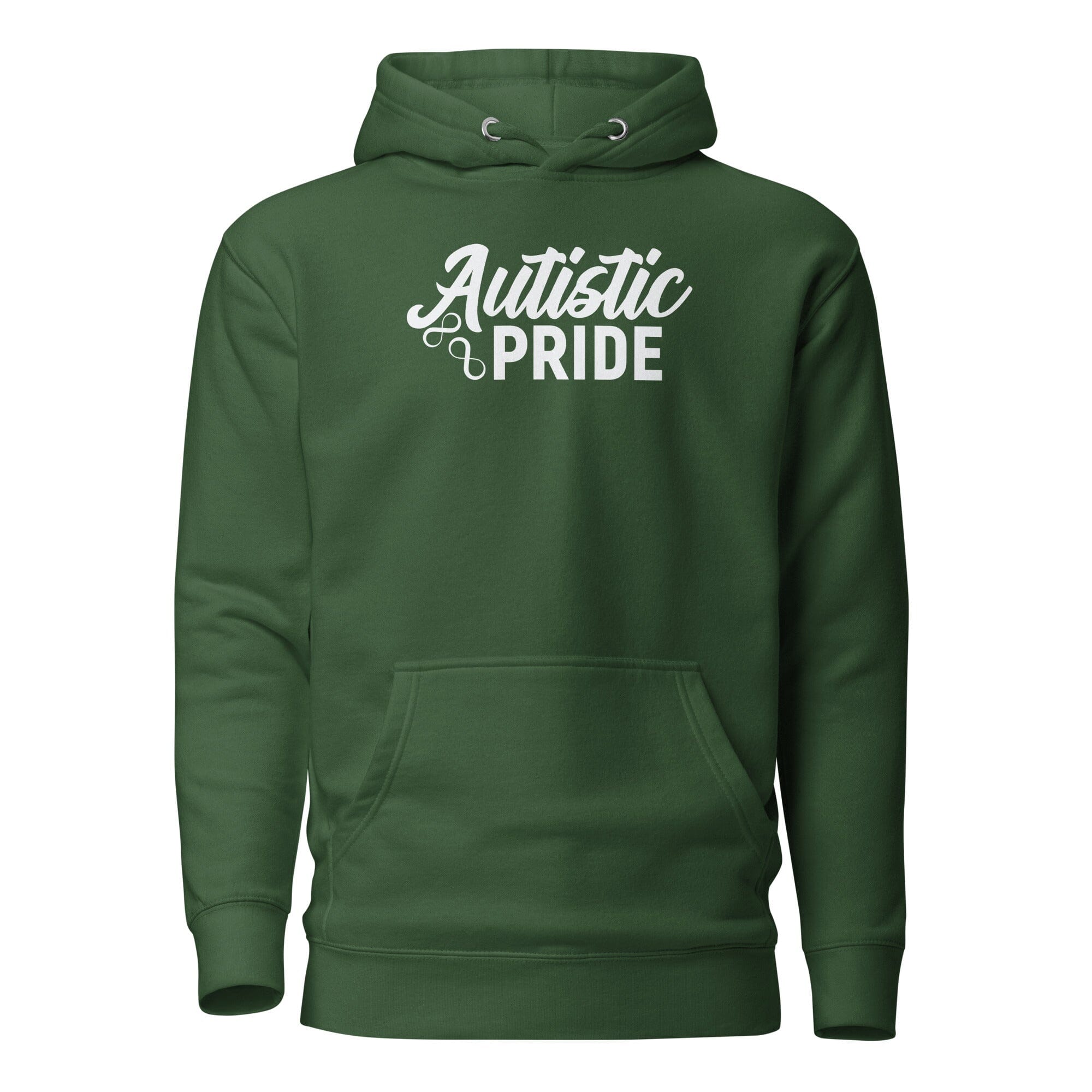 Autistic Pride Unisex Hoodie The Autistic Innovator Forest Green S 
