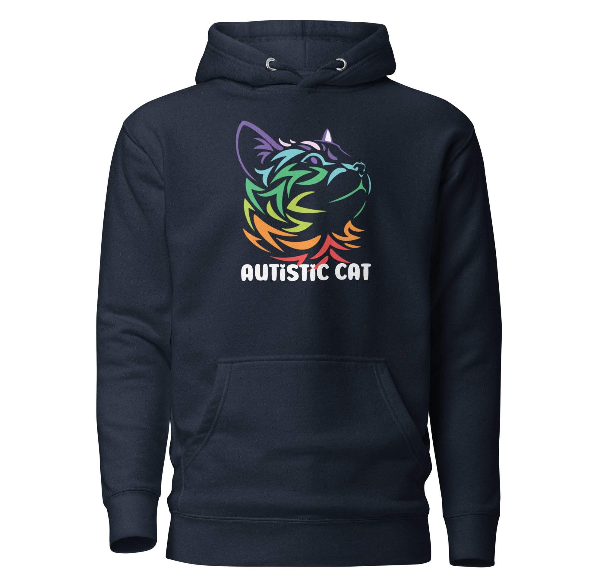 Autistic Cat Unisex Hoodie The Autistic Innovator Navy Blazer S 