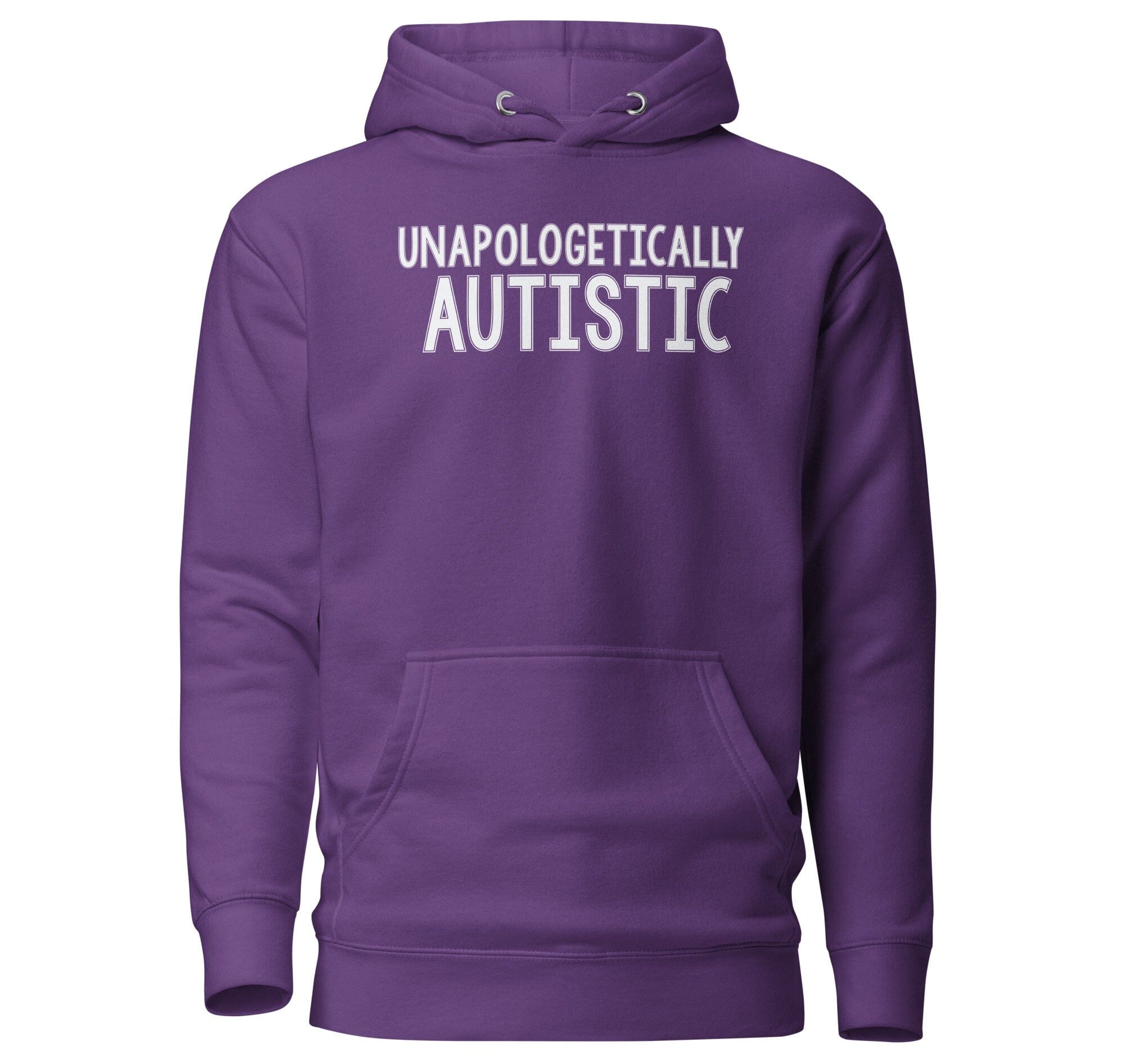 Unapologetically Autistic Unisex Hoodie The Autistic Innovator Purple S 