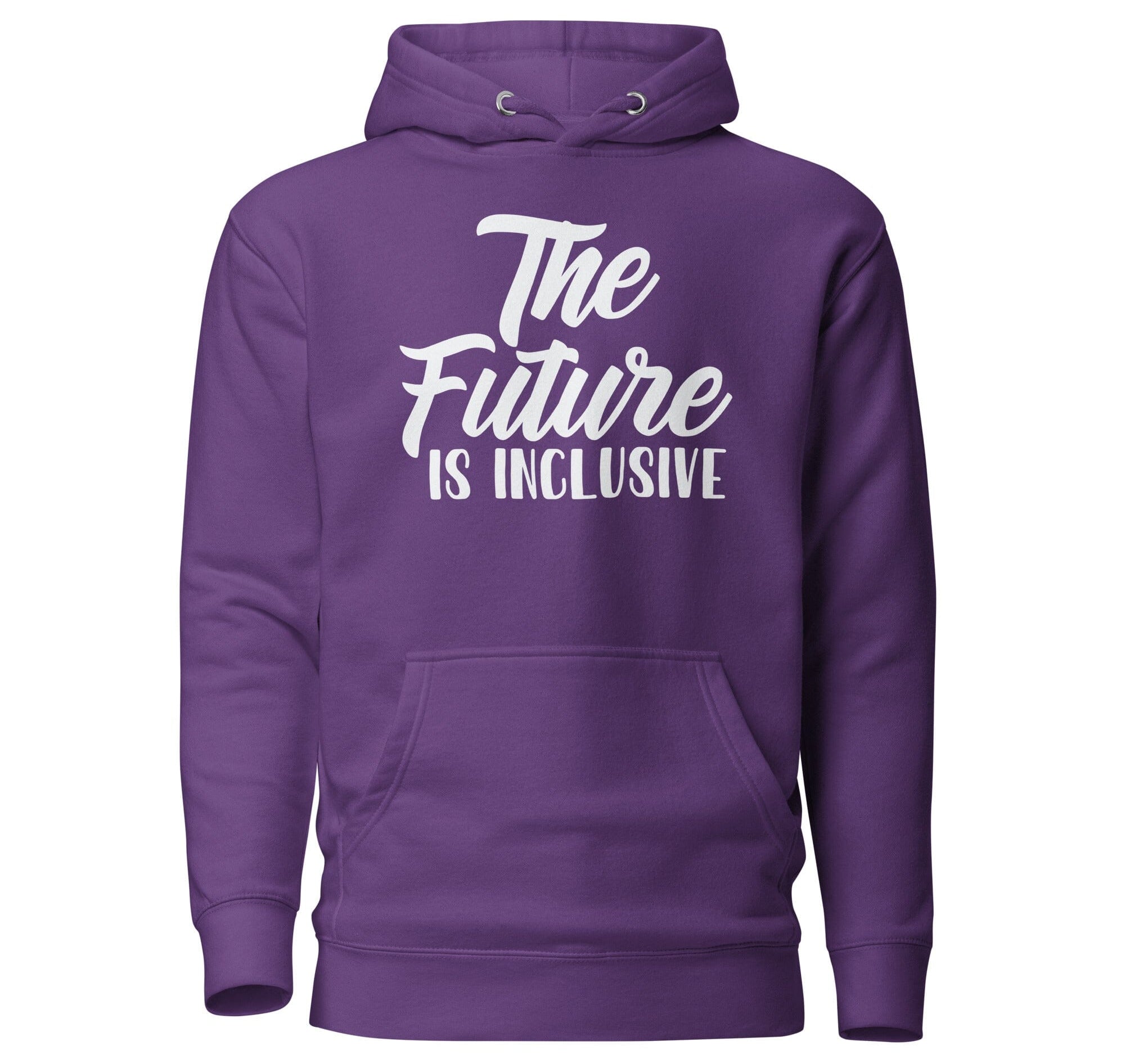 The Future is Inclusive Unisex Hoodie The Autistic Innovator Purple S 