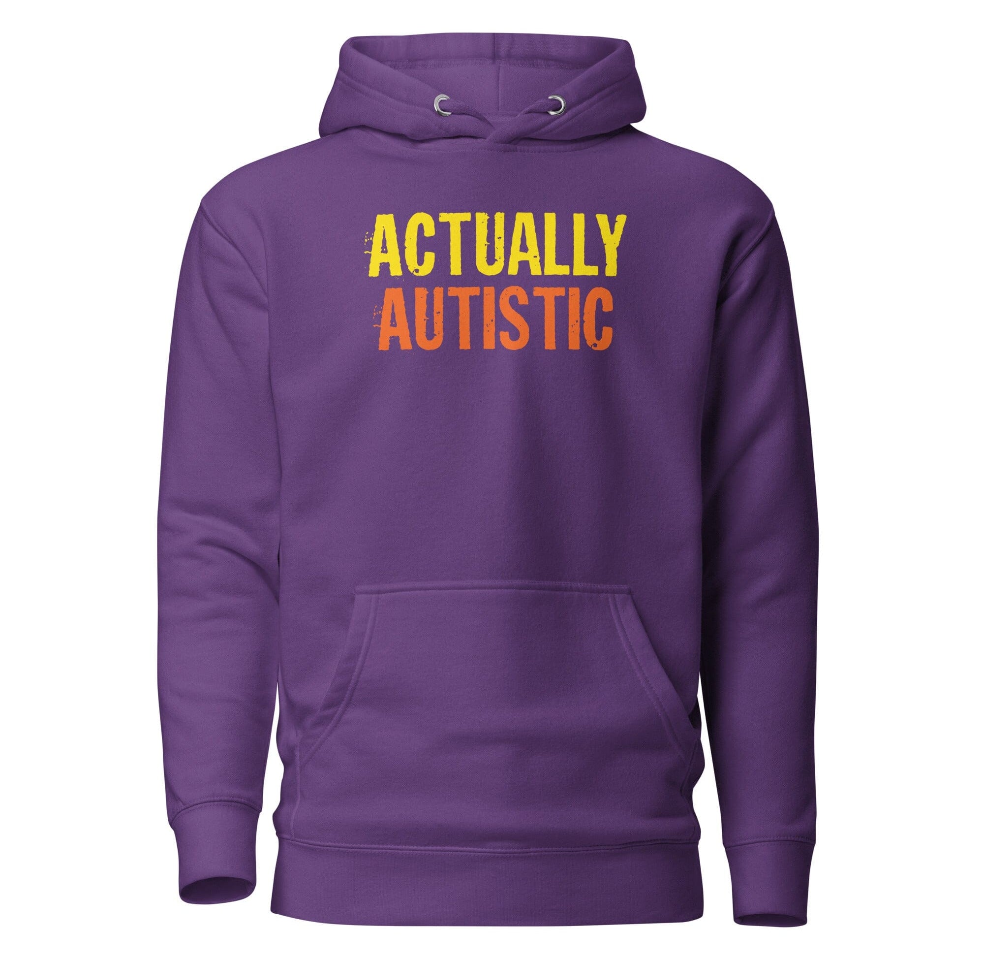 Actually Autistic Unisex Hoodie The Autistic Innovator Purple S 