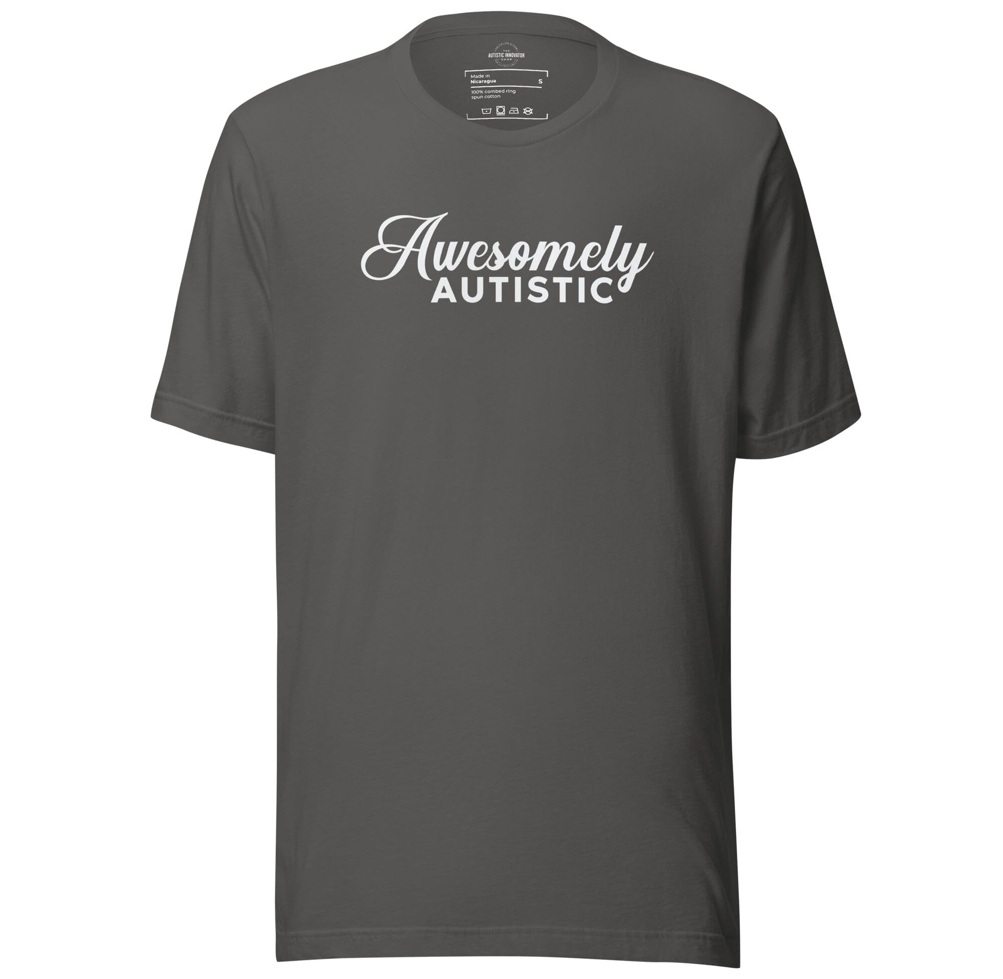 Awesomely Autistic Unisex t-shirt The Autistic Innovator Asphalt S 