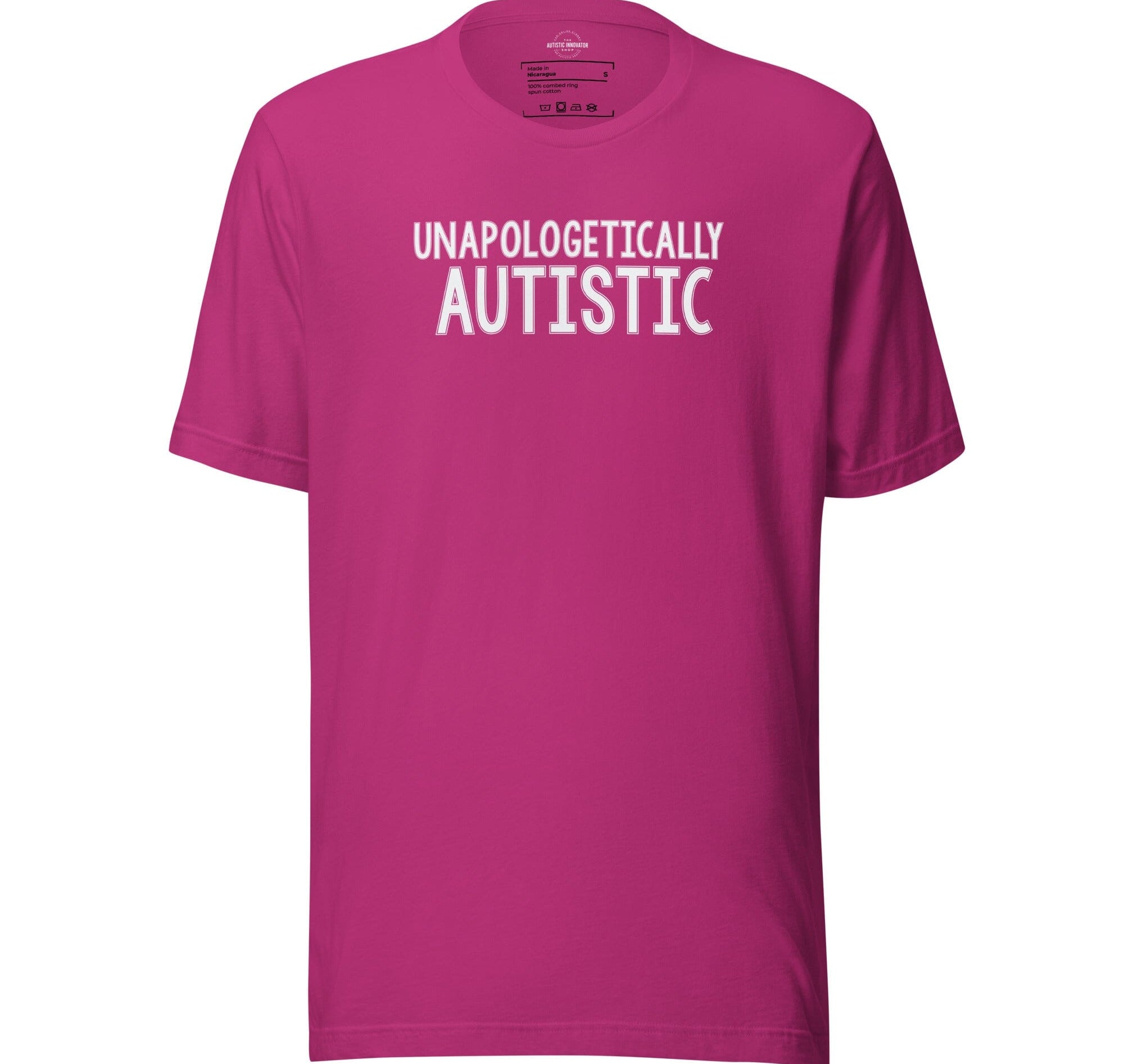 Unapologetically Autistic Unisex t-shirt The Autistic Innovator Berry S 