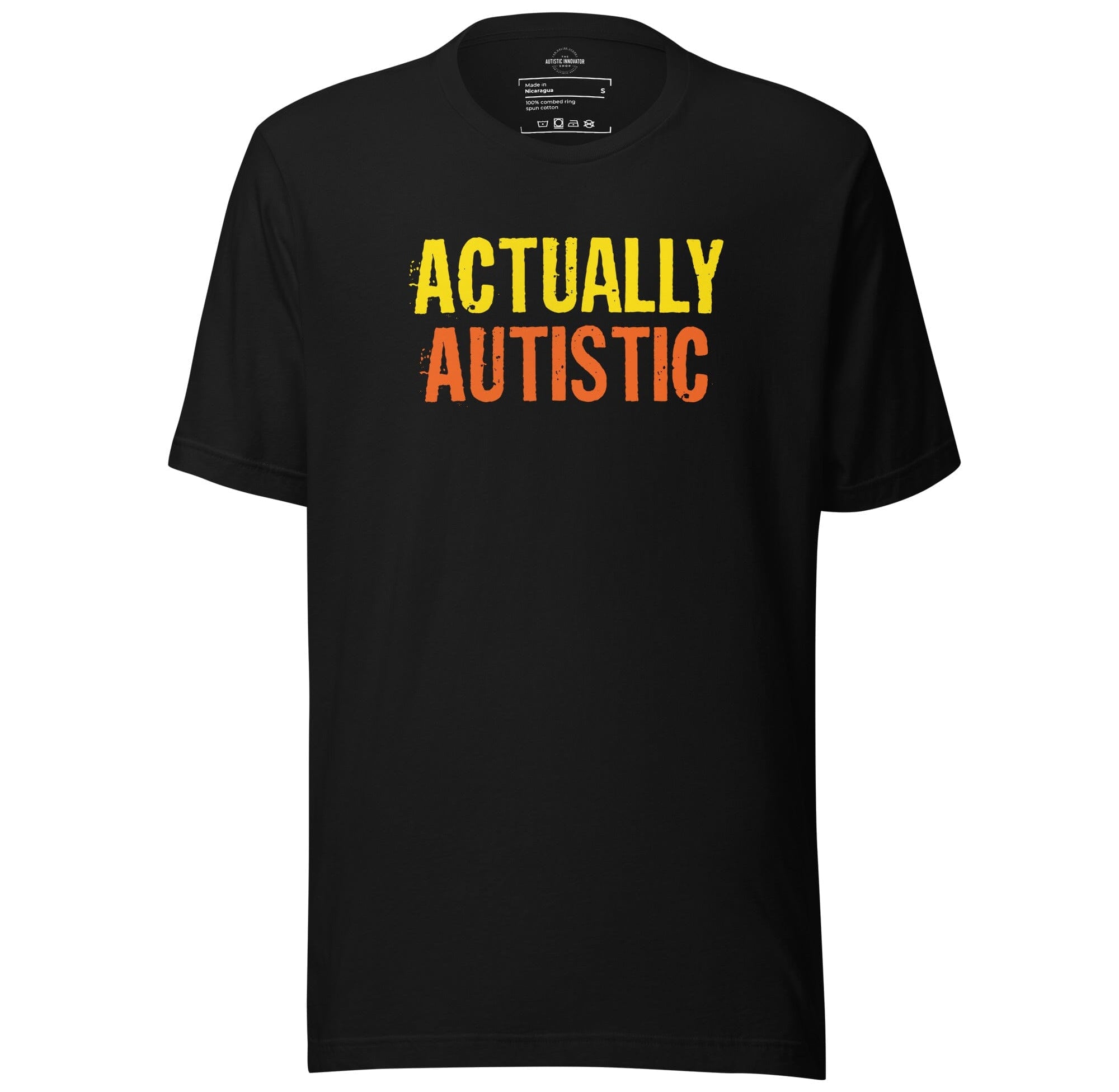 Actually Autistic Unisex t-shirt The Autistic Innovator Black S 
