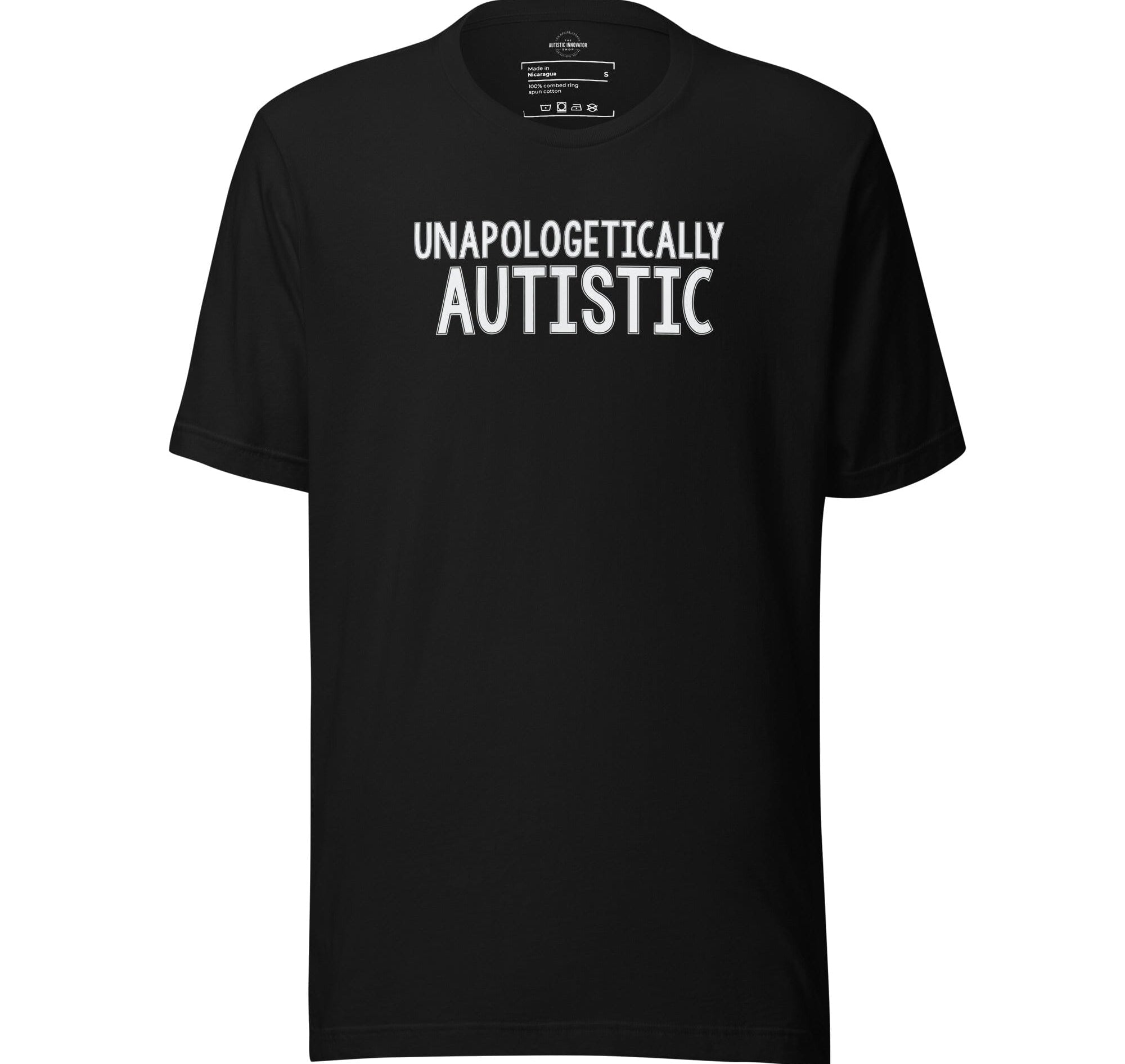 Unapologetically Autistic Unisex t-shirt The Autistic Innovator Black S 