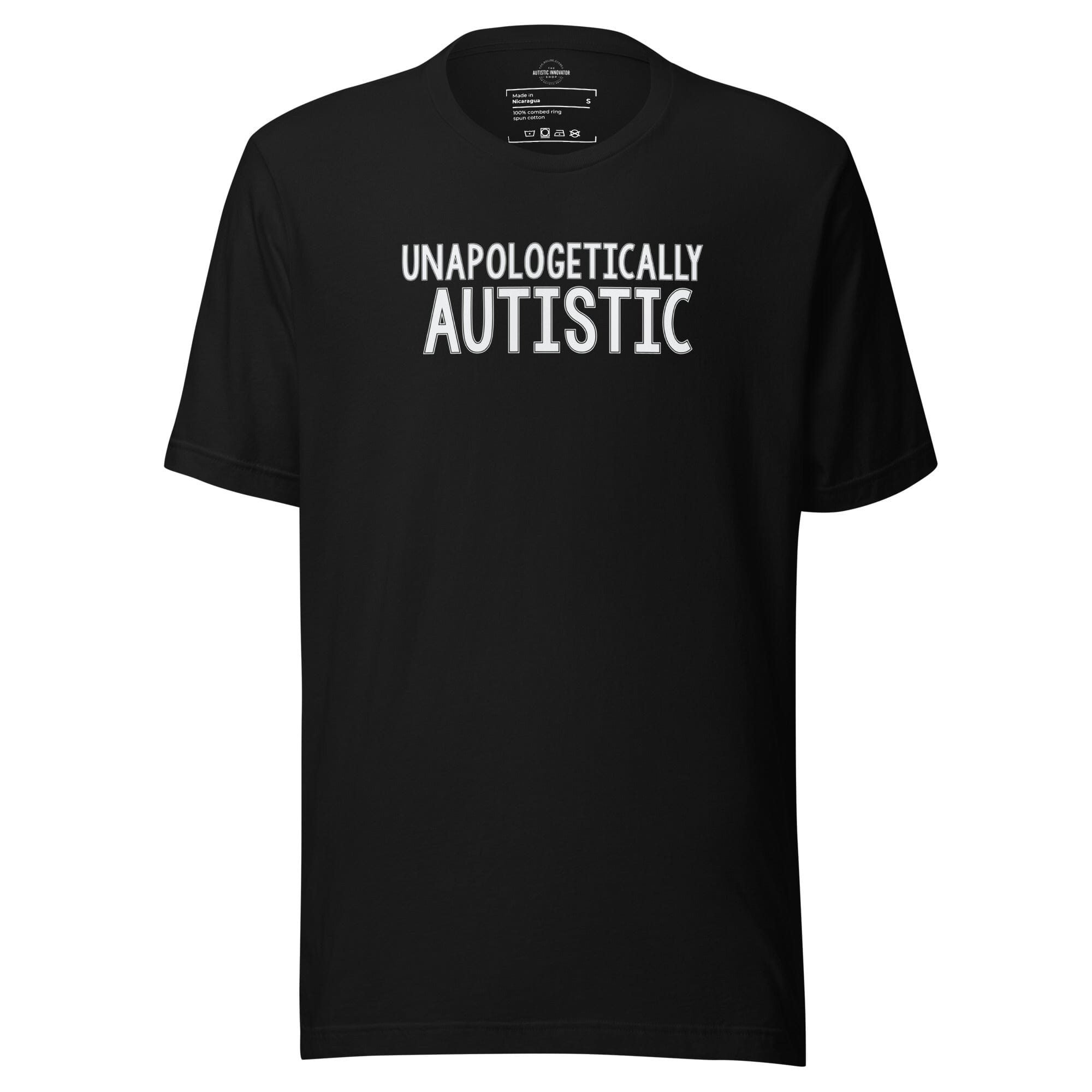 Unapologetically Autistic Unisex t-shirt The Autistic Innovator Black S 