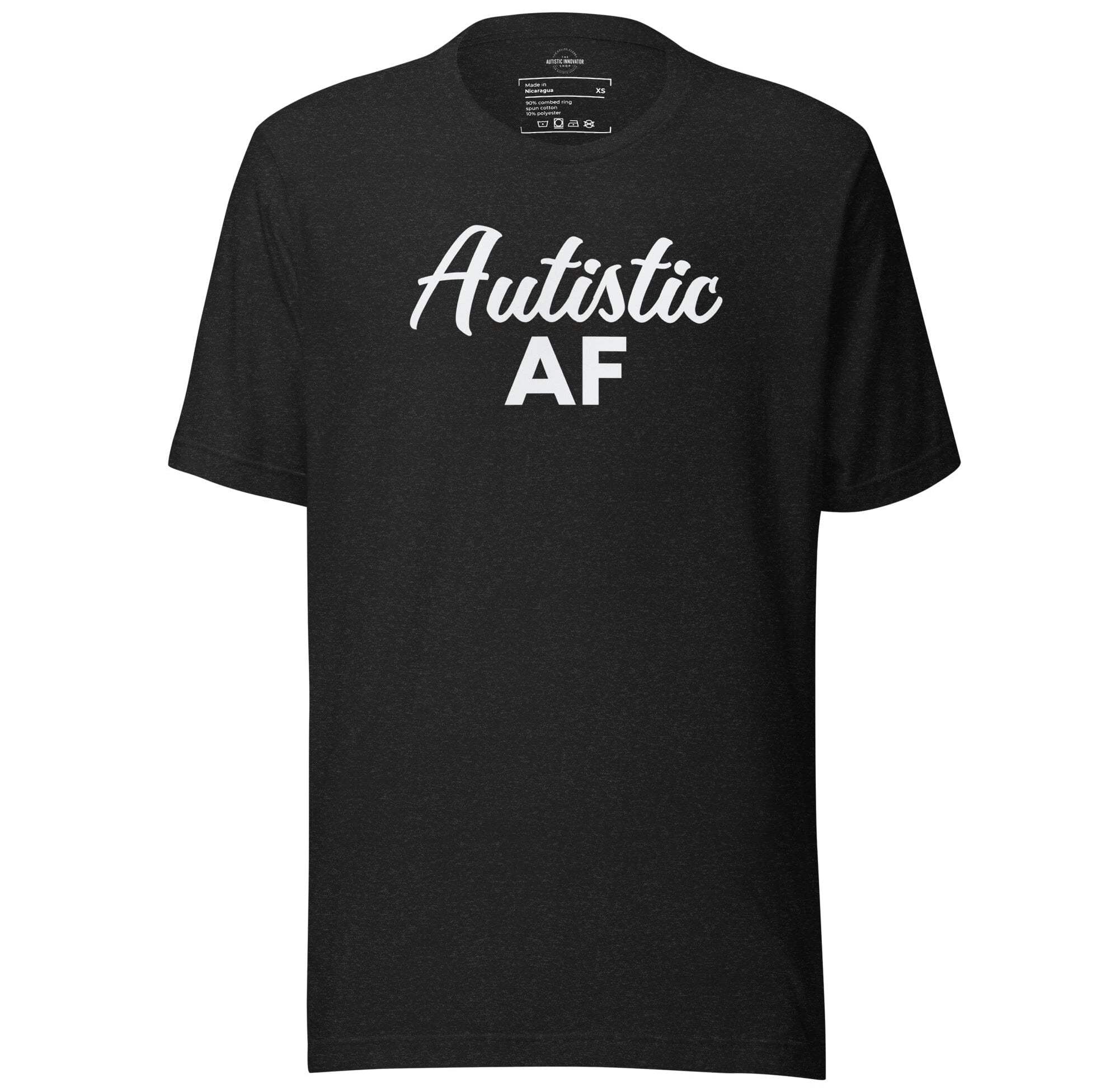 Autistic AF Unisex t-shirt The Autistic Innovator Black Heather XS 