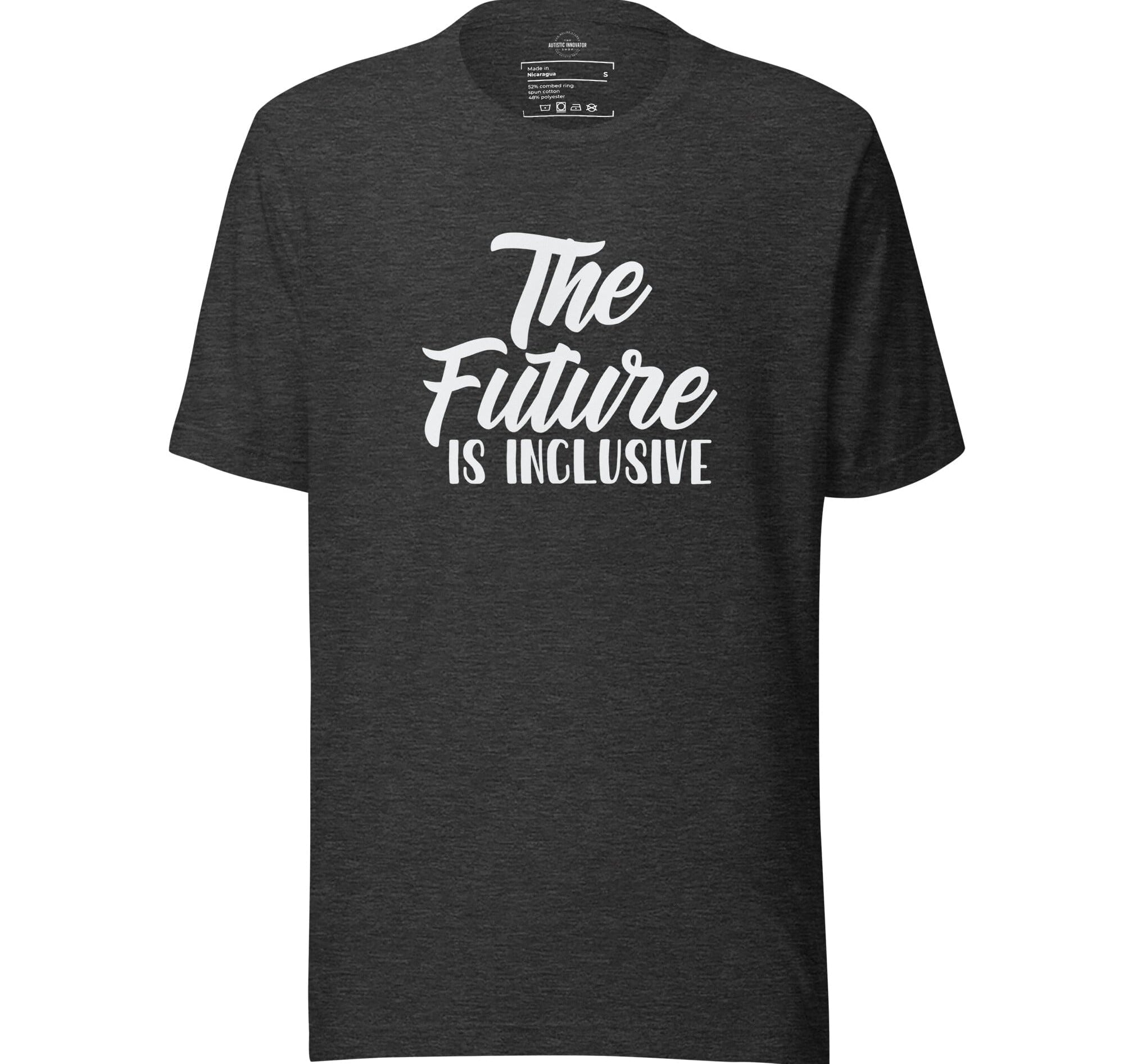The Future is Inclusive Unisex t-shirt The Autistic Innovator Dark Grey Heather S 