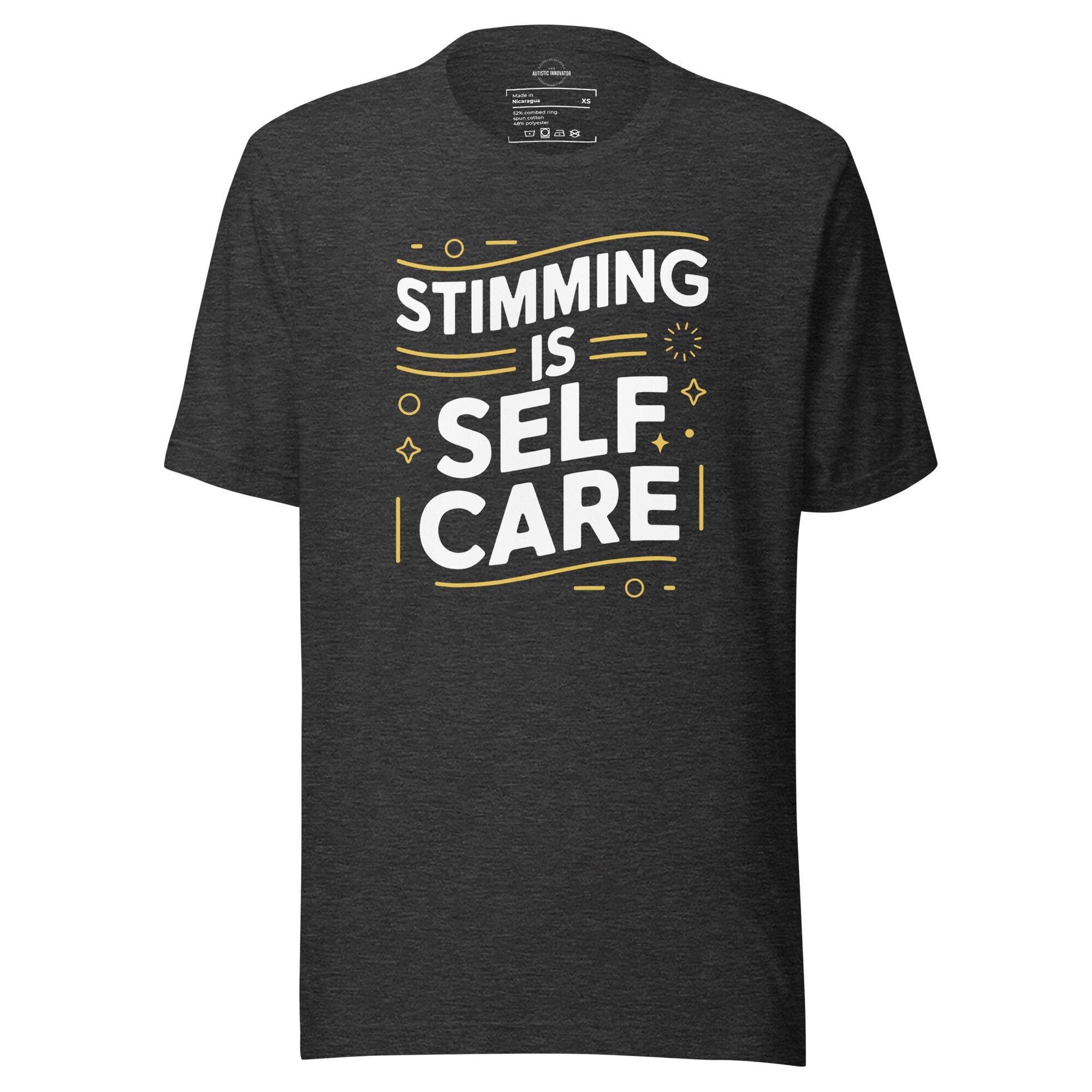 Stimming is Self Care Unisex t-shirt The Autistic Innovator Dark Grey Heather XS 
