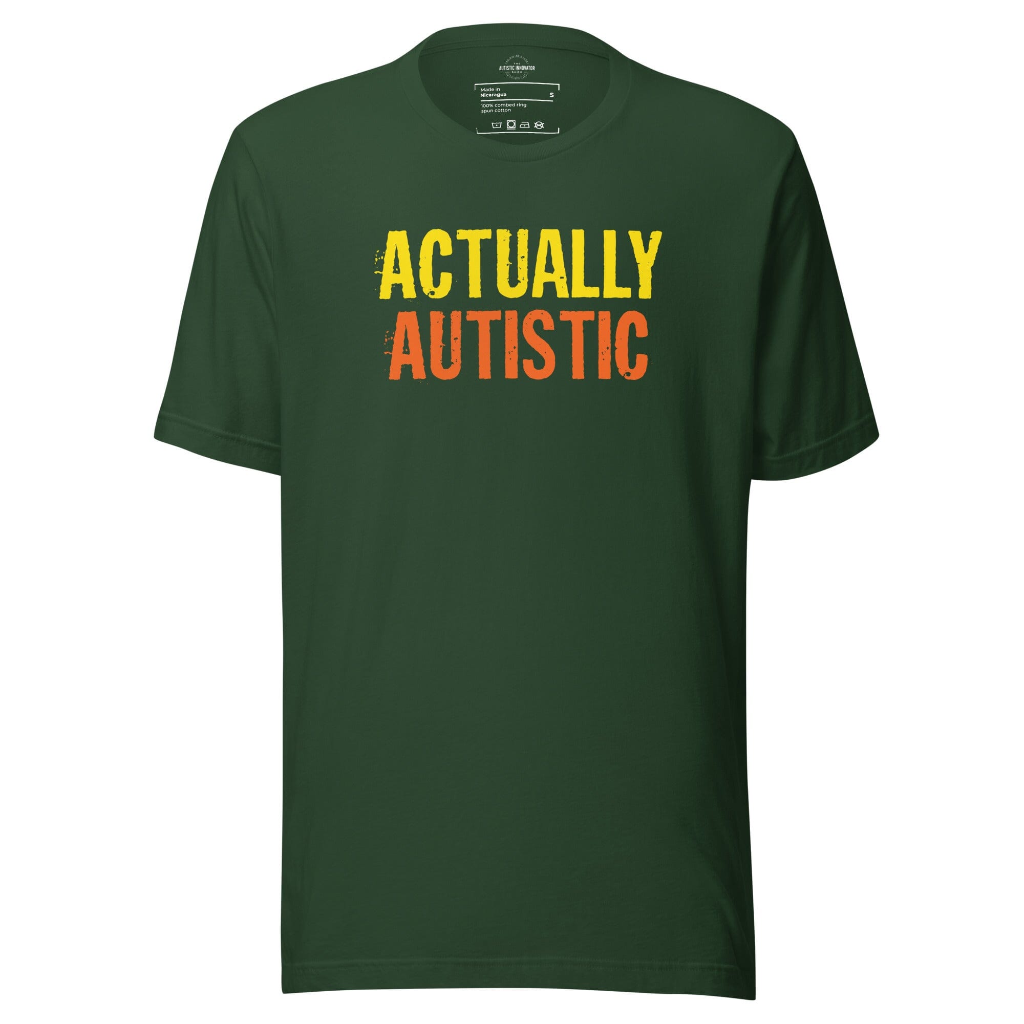 Actually Autistic Unisex t-shirt The Autistic Innovator Forest S 
