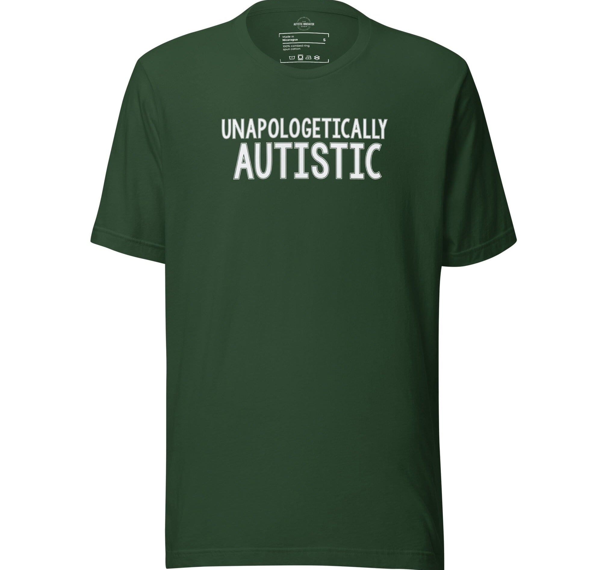 Unapologetically Autistic Unisex t-shirt The Autistic Innovator Forest S 