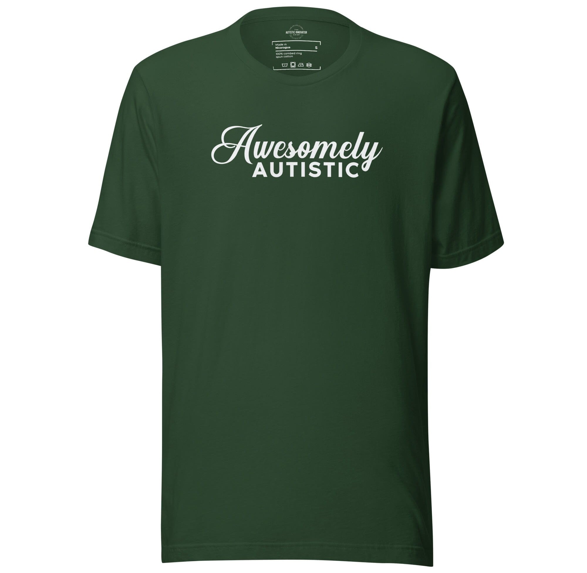 Awesomely Autistic Unisex t-shirt The Autistic Innovator Forest S 
