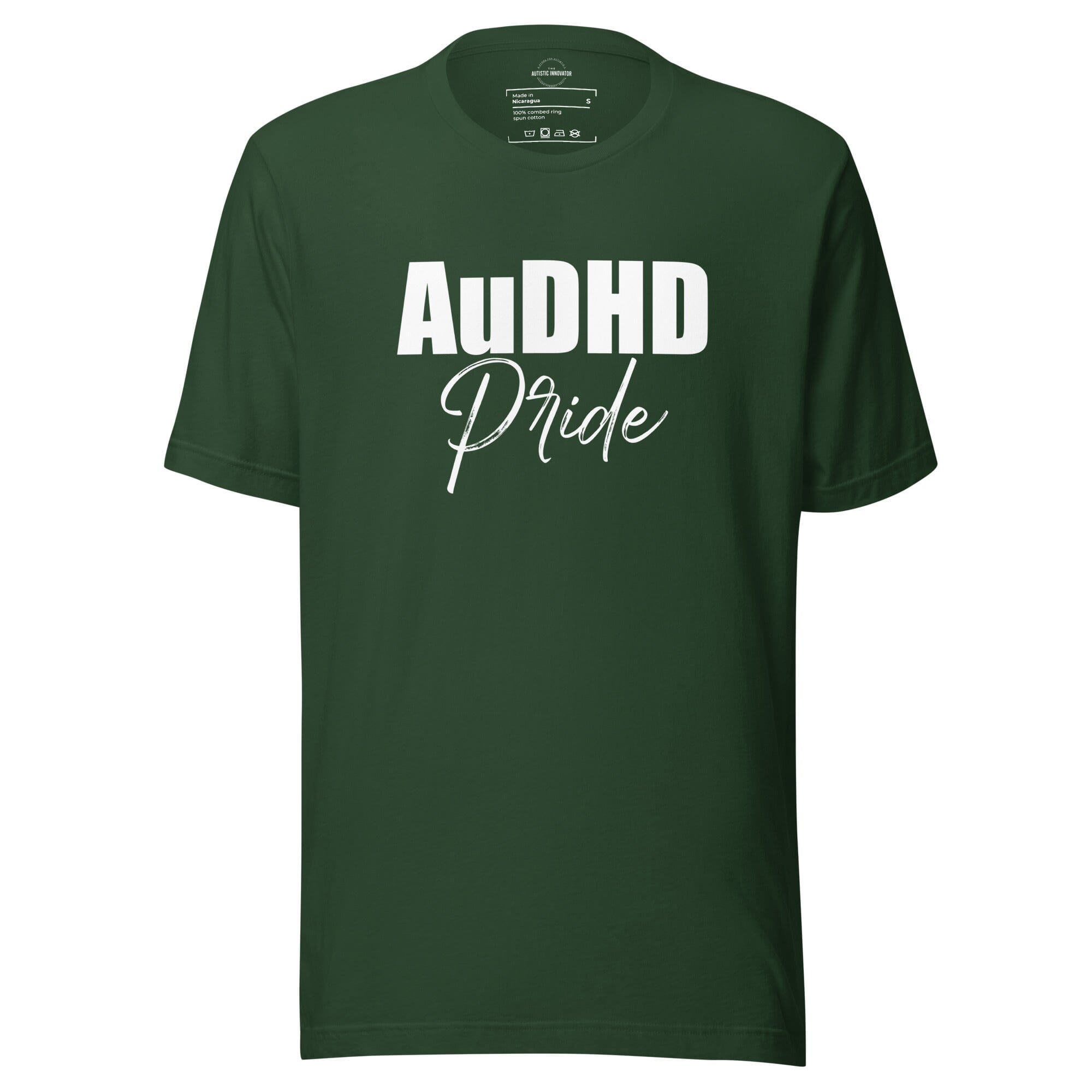 AuDHD Pride Unisex t-shirt The Autistic Innovator Forest S 