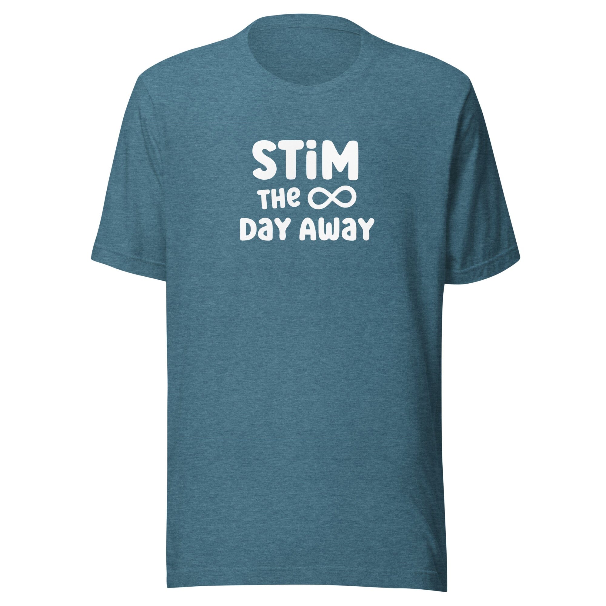 Stim the Day Away Unisex t-shirt The Autistic Innovator Heather Deep Teal S 