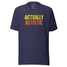 Actually Autistic Unisex t-shirt The Autistic Innovator Heather Midnight Navy S 