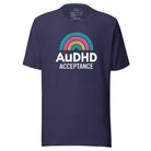 AuDHD Acceptance Unisex t-shirt The Autistic Innovator Heather Midnight Navy XS 