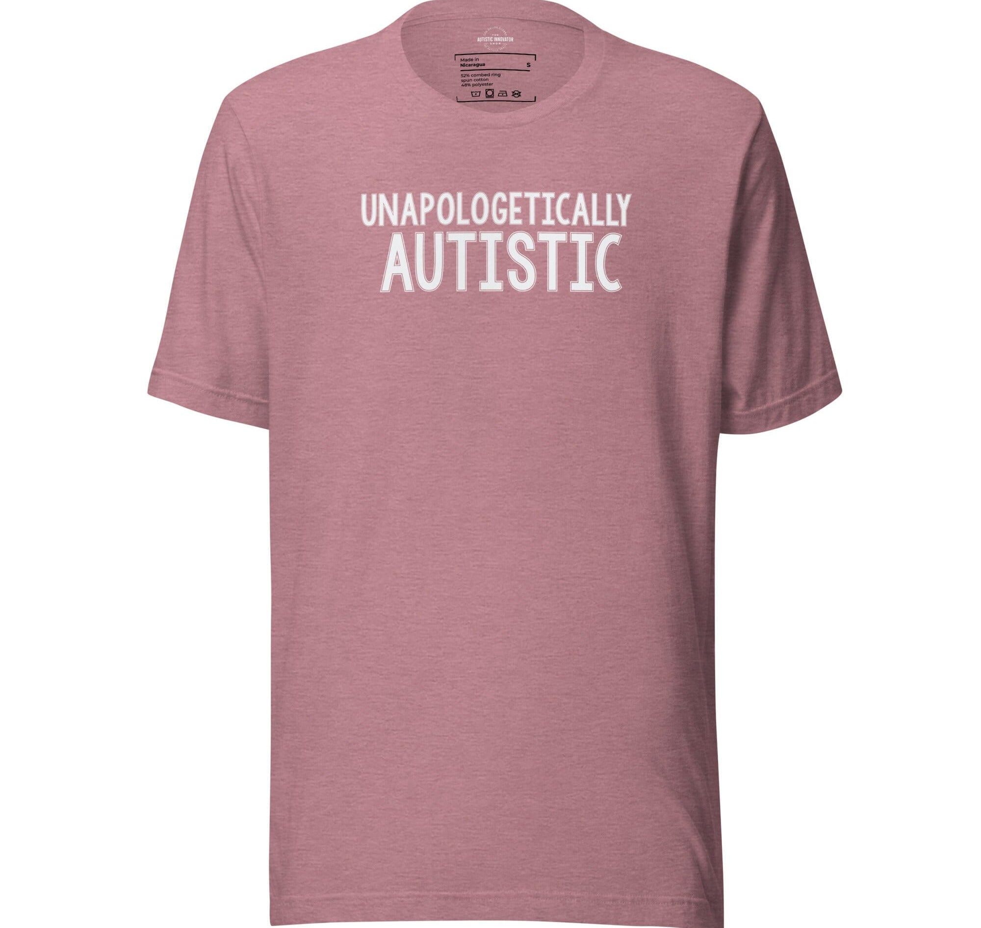 Unapologetically Autistic Unisex t-shirt The Autistic Innovator Heather Orchid S 