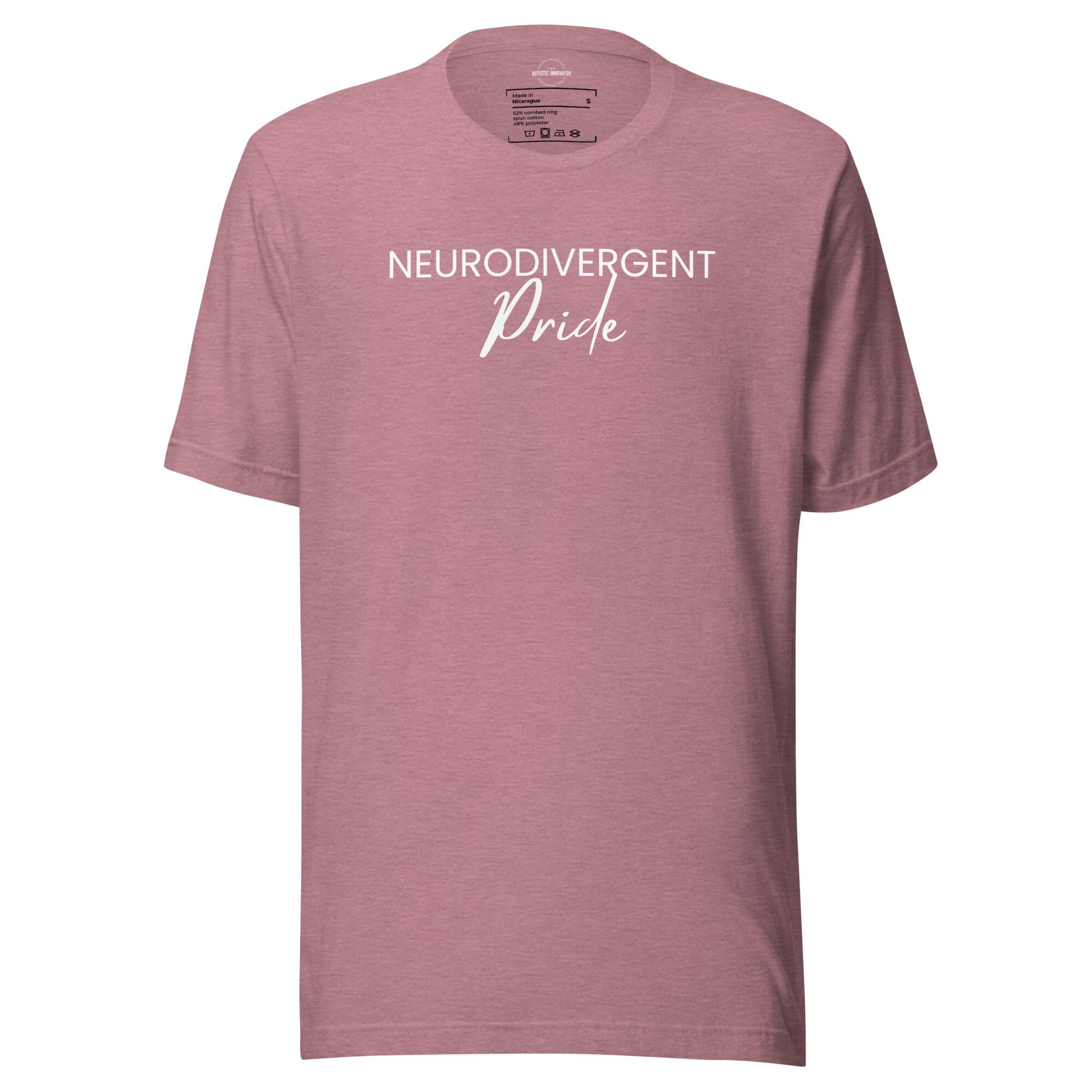 Neurodivergent Pride Unisex t-shirt The Autistic Innovator Heather Orchid S 