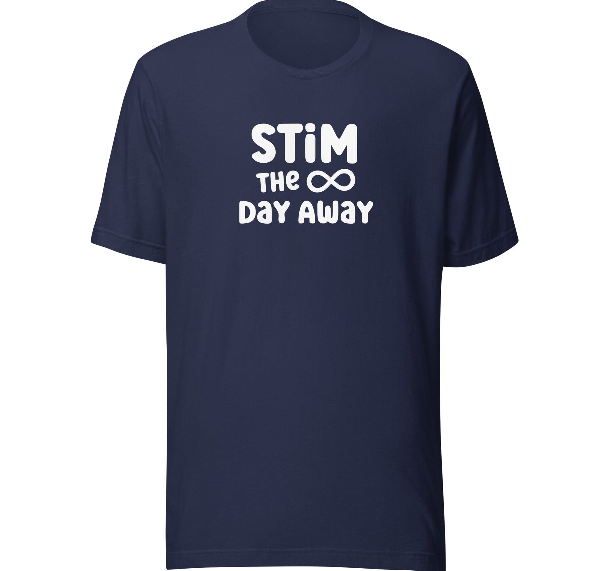 Stim the Day Away Unisex t-shirt The Autistic Innovator Navy XS 