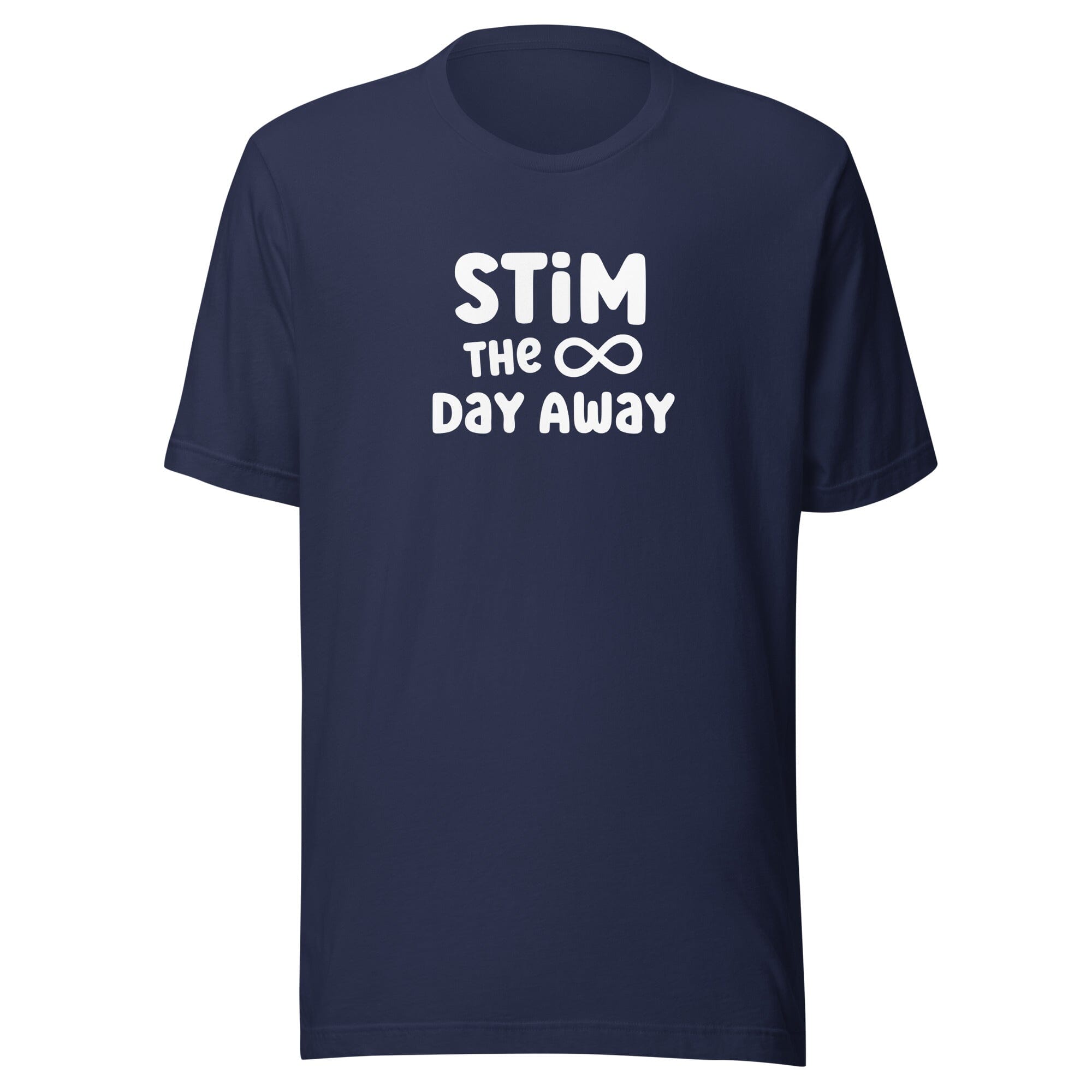Stim the Day Away Unisex t-shirt The Autistic Innovator Navy XS 